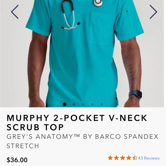 Men’s Grey’s Anatomy two size extra large scrub tops - Picture 9 of 9